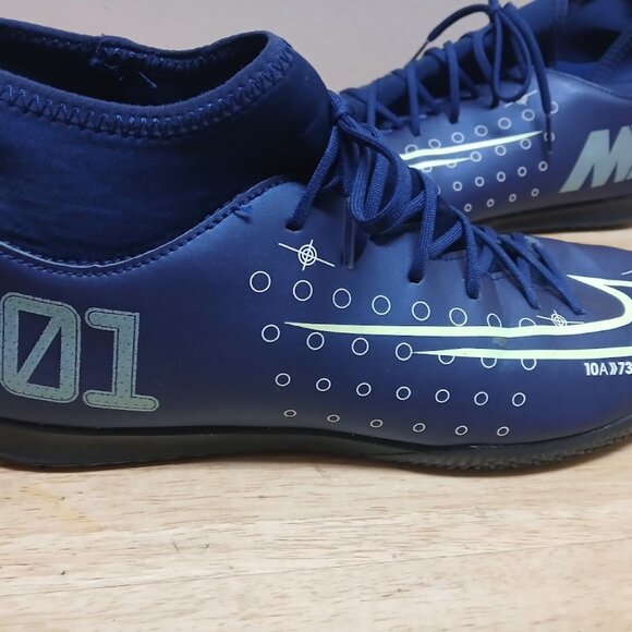 Nike Men Mercurial Superfly 7 Club MDS IC Sneakers Blue Void BQ5462-401 Sz 11 - Picture 3 of 14